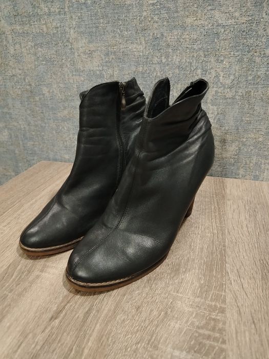 Полу ботинки кожаные