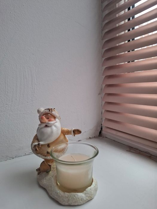 Подсвечник дед мороз санта клаус