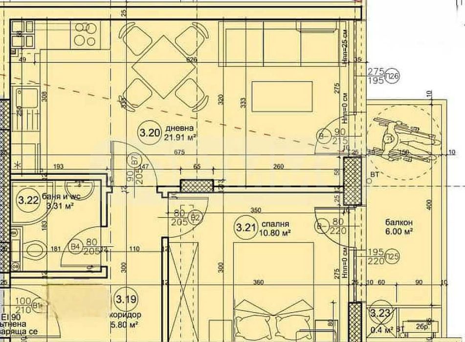 Продава се Двустаен апартамент в Варна, Възраждане 4 - 72 кв.м за 1514 €/кв.м - Снимка #4