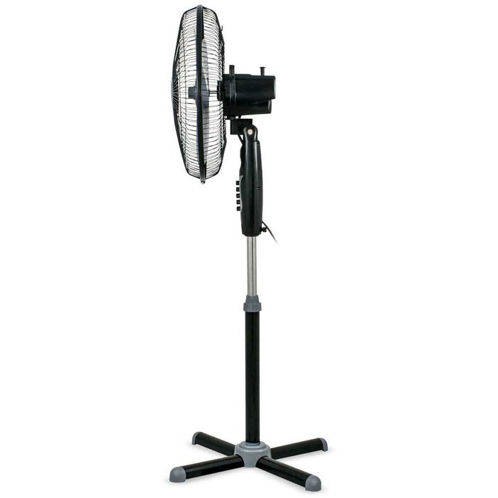 Vând ventilator cu picior Zass, 45 W, 3 viteze, diametru 41 cm, negru