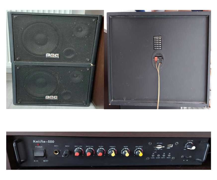 Amplicator Kaijia 550 si boxe Bag Professional Audio