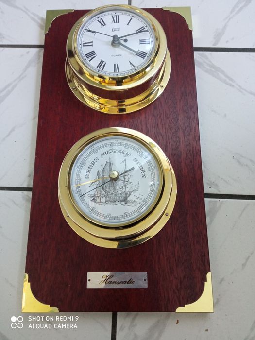 Немски барометъри часовник за яхта.