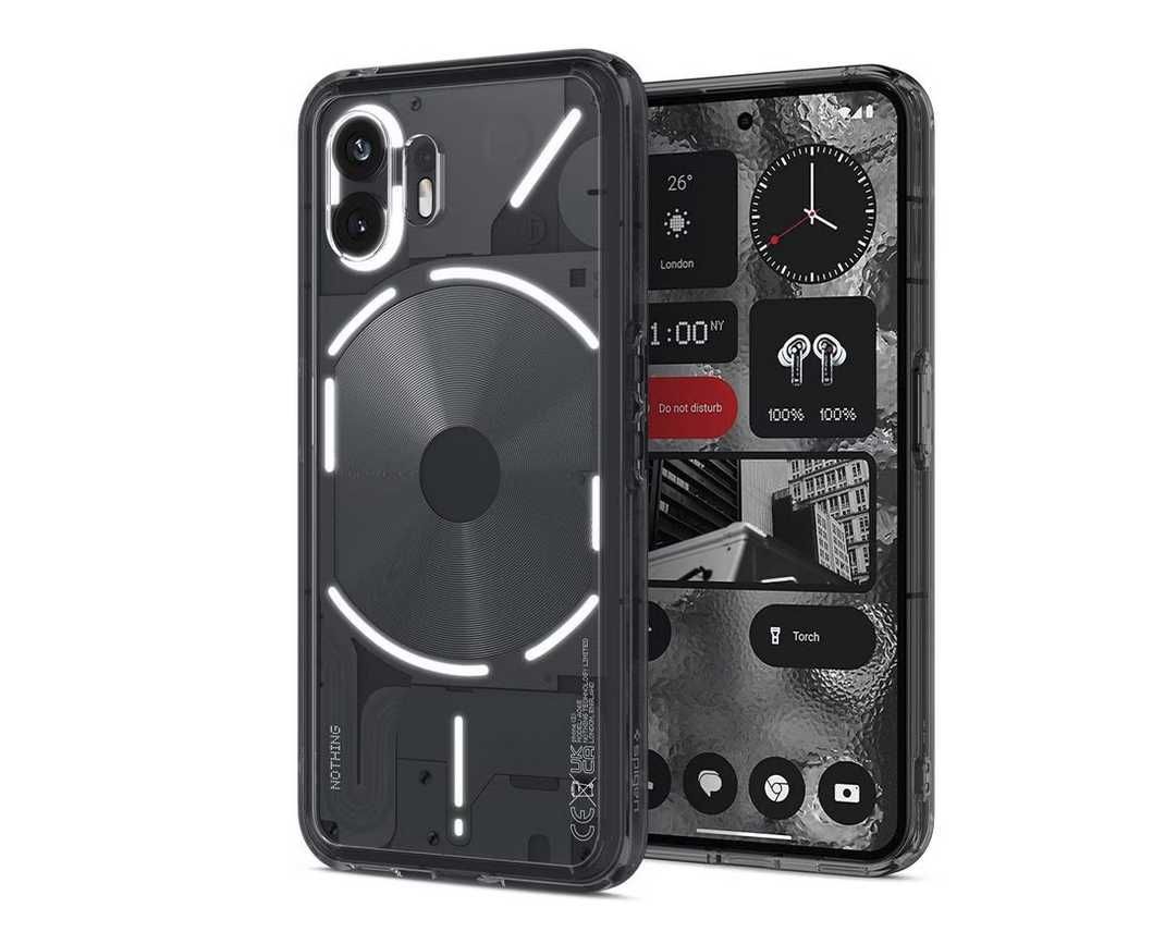 Калъф за Nothing Phone (2) Spigen Hybrid Smoked
