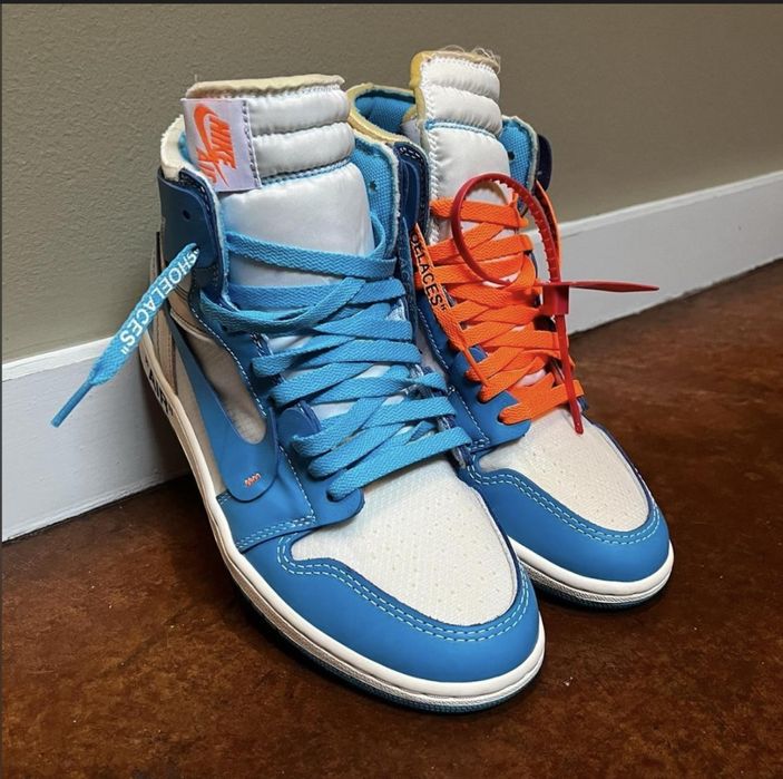 Off white jordan 1 blue royal