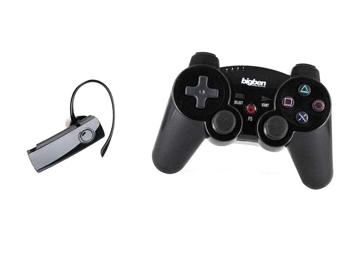Controller BigBen wireless + Casca chat - pentru PlayStation PS 3