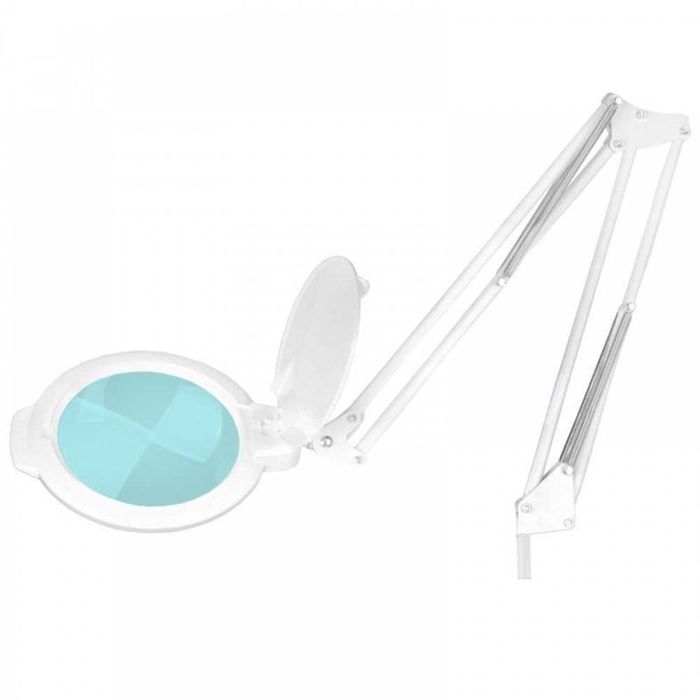 Лампа лупа Glow Moonlight 8012/5" LED - 5 диоптера бяла/черна