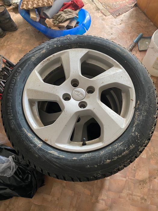 Титанка родной ларгус, с шипами размер 205/55/16