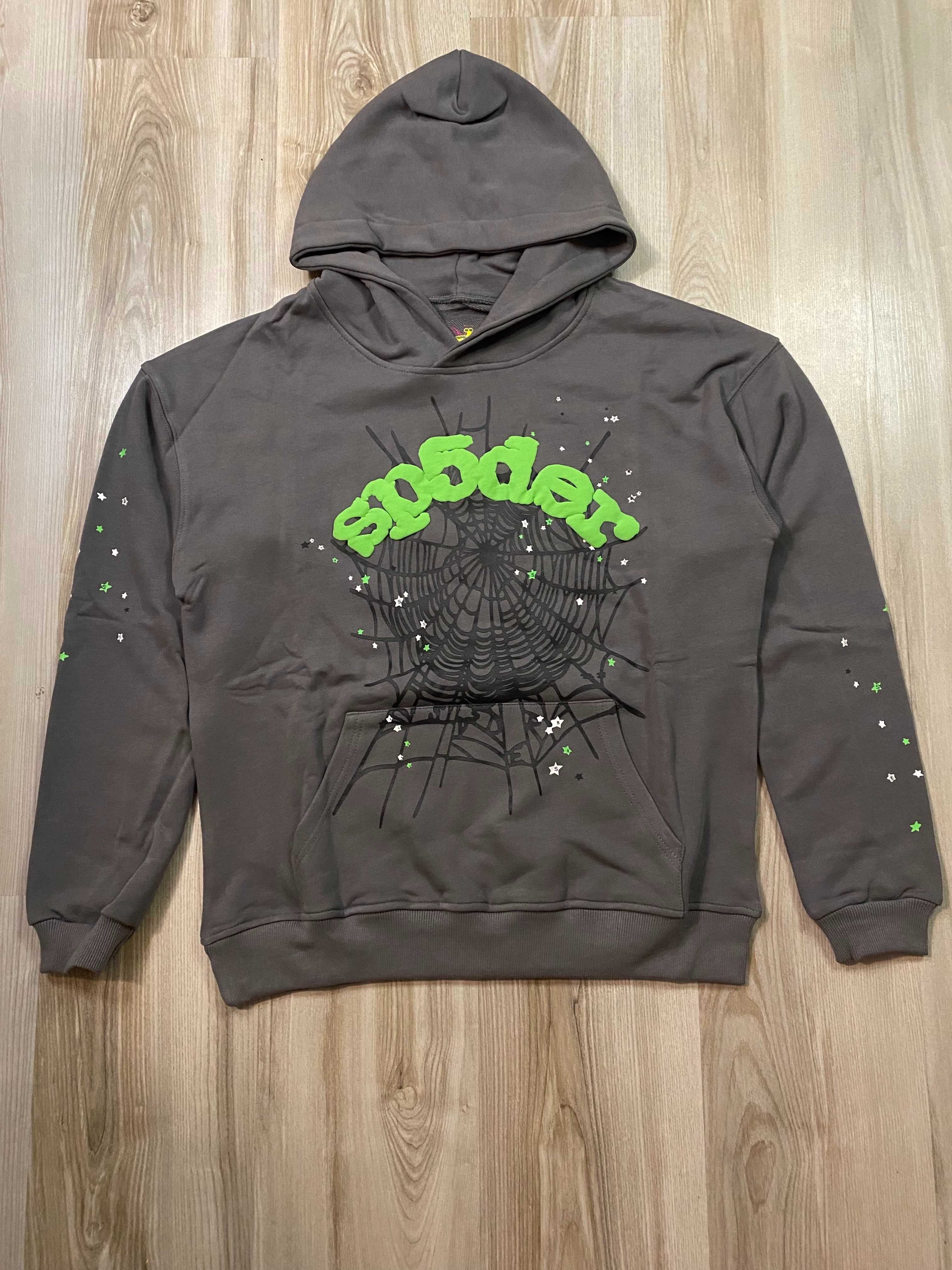 Hanorac Spider Gri/Verde
