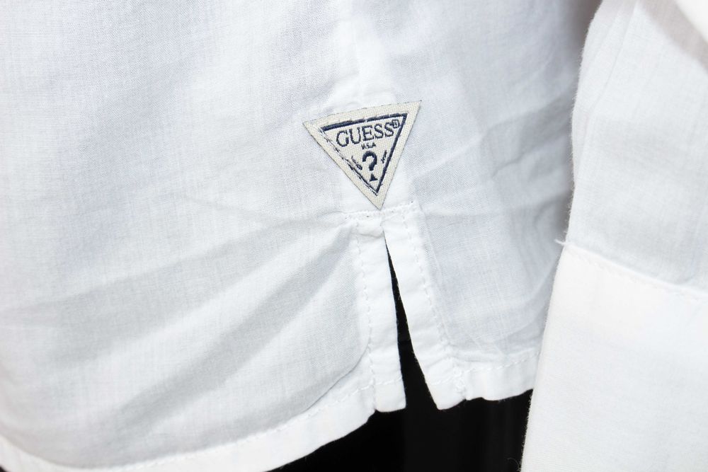 Guess дамска бяла риза дълъг ръкав памук XS