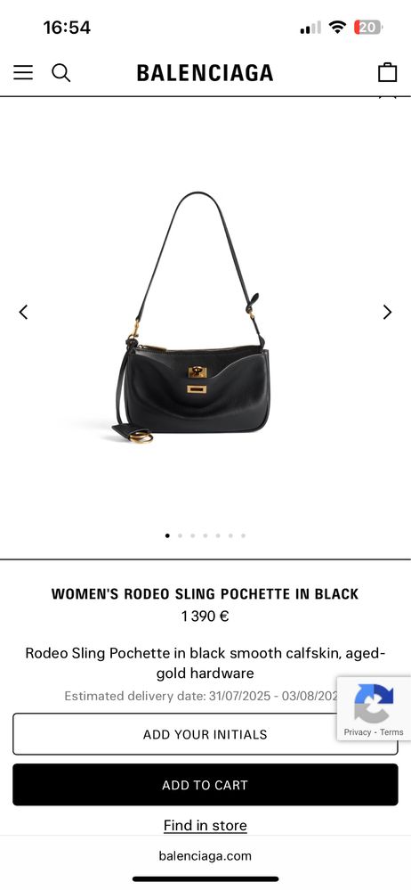 Дамска чанта Balenciaga RODEO SLING POCHETTE