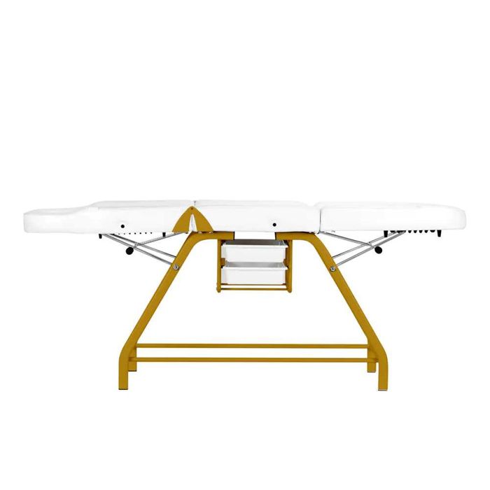 Scaun cosmetic 557G cu tăvi,disponibil negru si alb