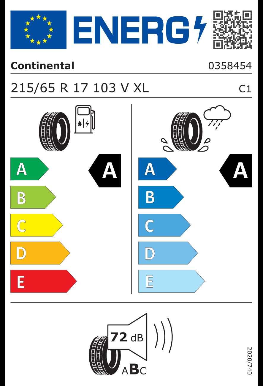 Cauciucuri vara Continental EcoContact 6 215/ 65/ R17 V XL DOT 2024