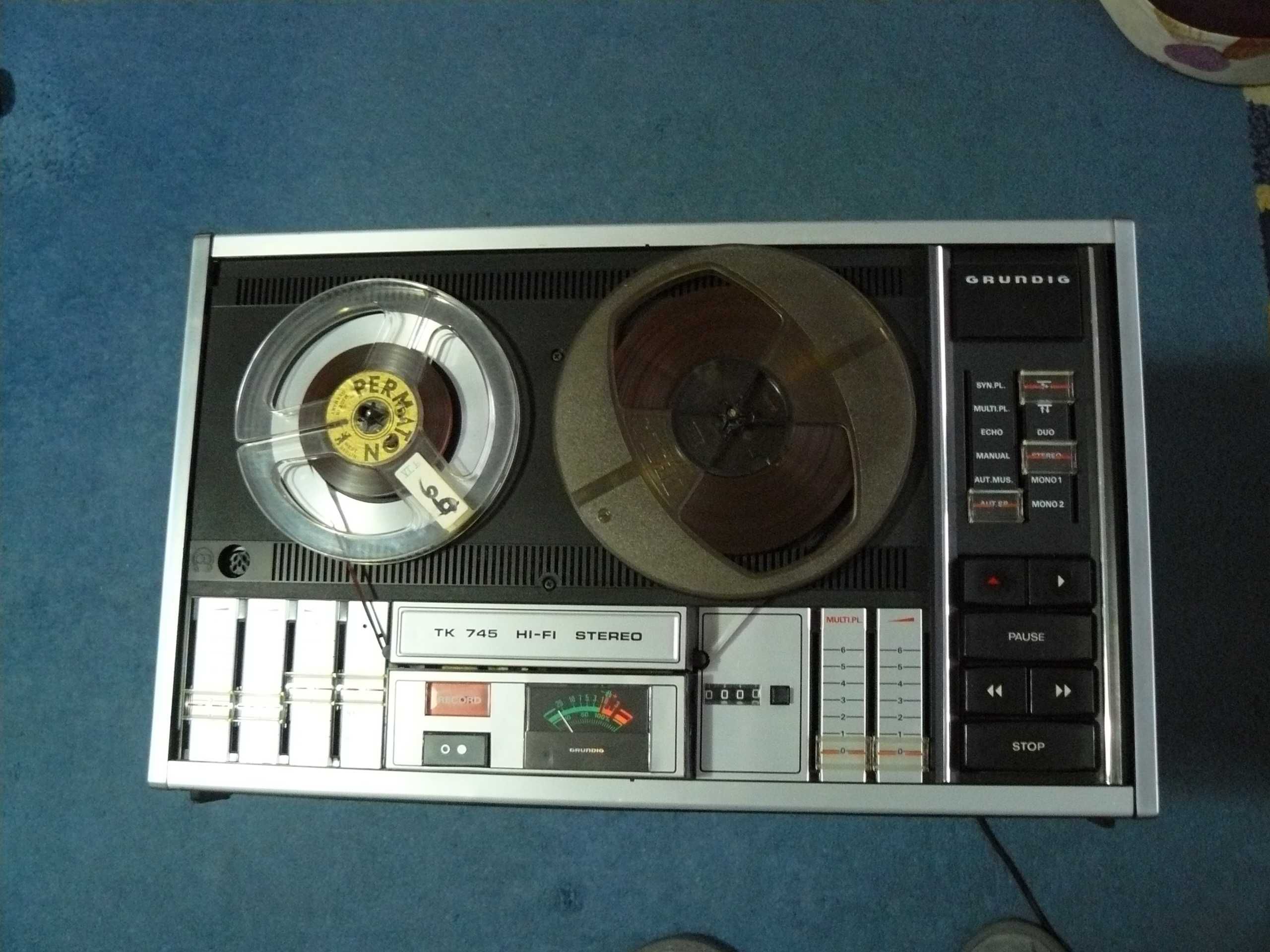 Statii emisie si Magnetofon Grundig 745(akai teac