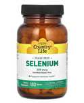 Selenium, Country life 100mcg / 180 таблеток