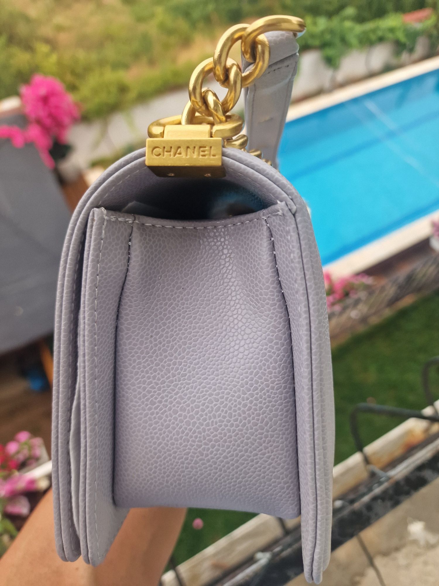 Chanel Boy Bag сива