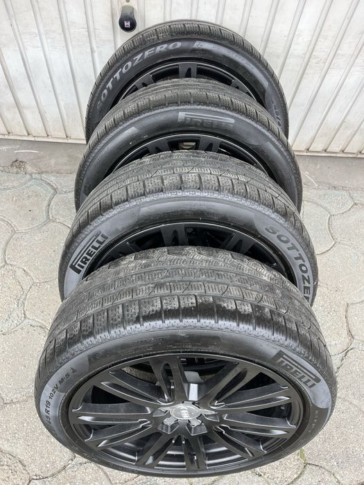 Jante aliaj 5x112mm, anvelope iarna 245/45 R19, Audi A4 A5 A6 A7 A8 Q3