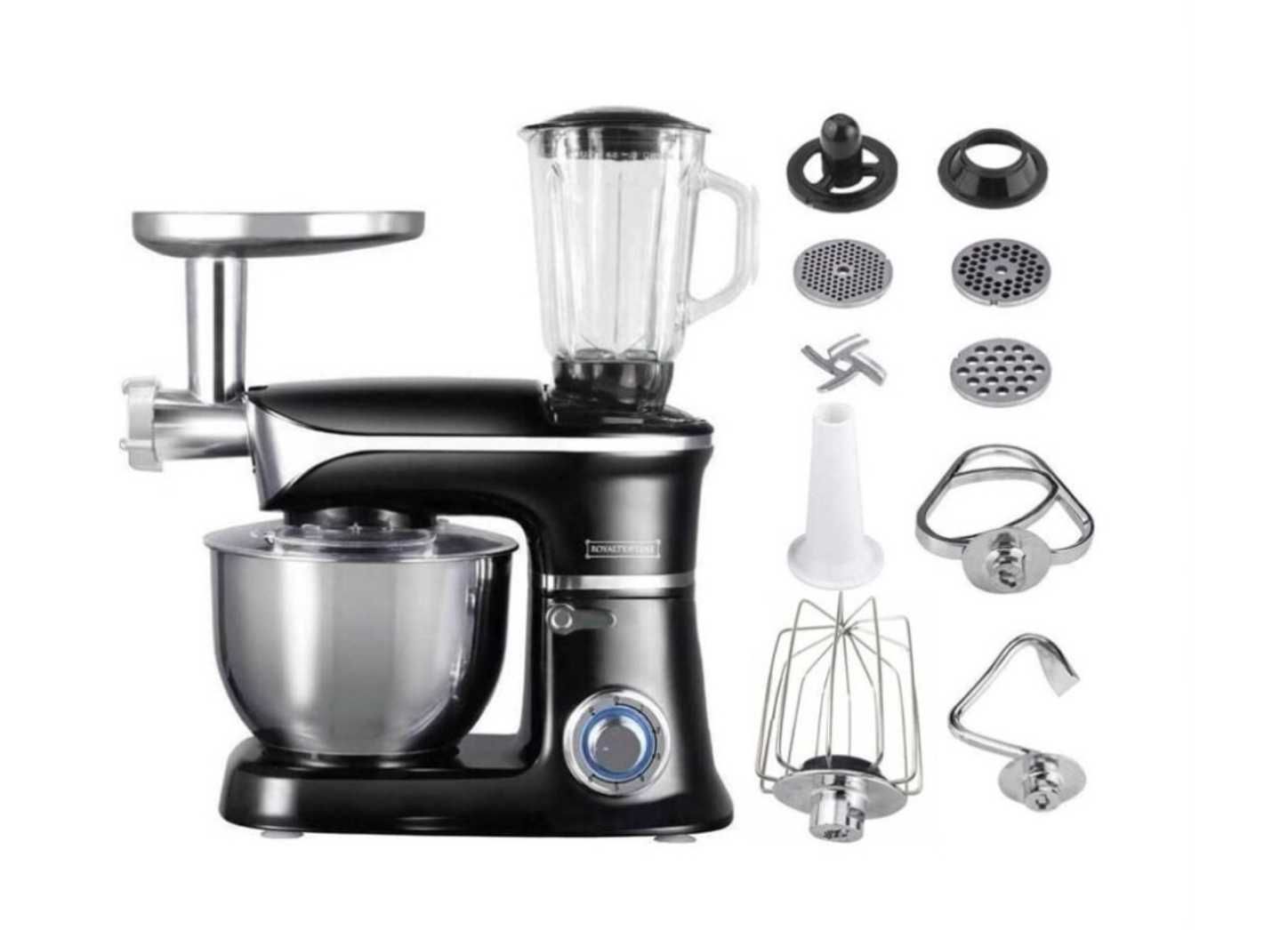 Кухненски робот Royalty Line – 3 в 1, 2100W, купа 7.5 л