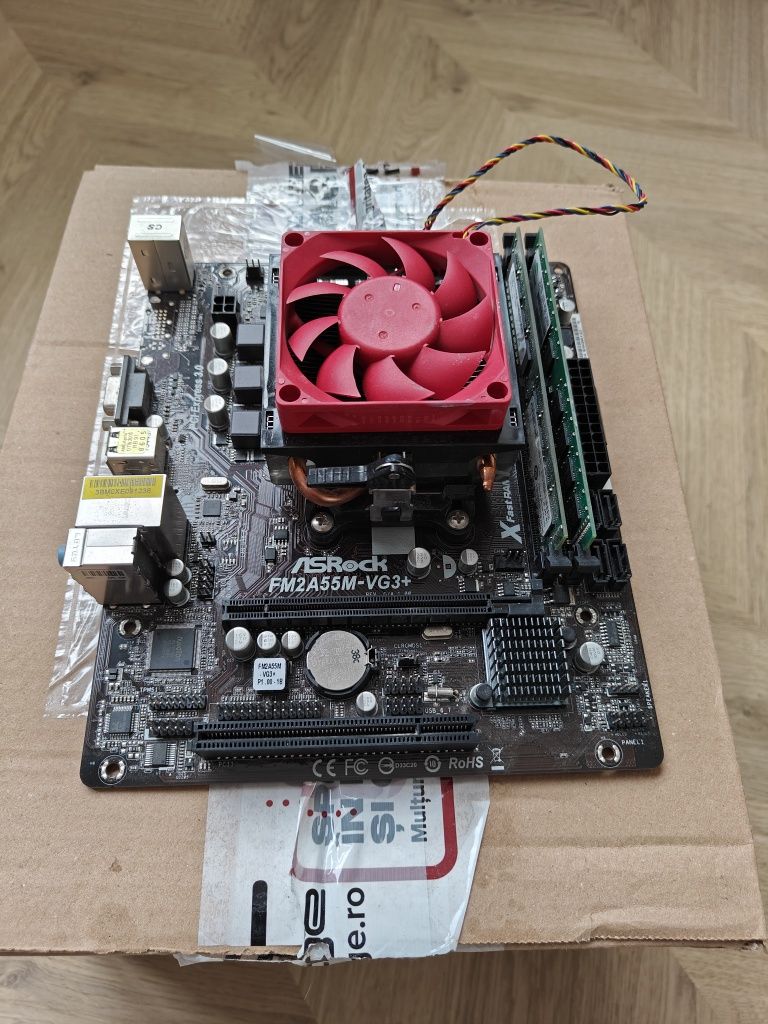 Kit ASRock FM2A55M -VG3+ miniATX + AMD Athlon X4 860k + 8GB Ram