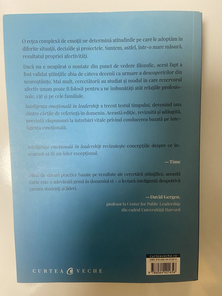 Inteligenta emotionala in Leadership - Daniel Goleman