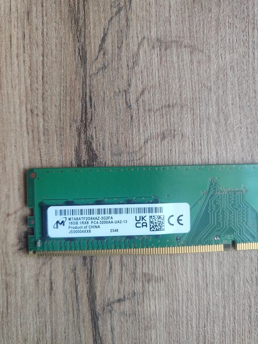 DDR4 16 GB Micron 3200 MHz 1x16