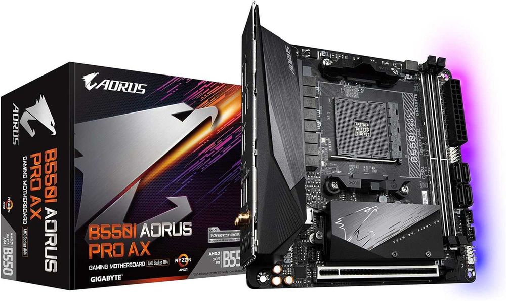 Дънна платка GIGABYTE B550I AORUS PRO AX, WI-FI, Socket AM4