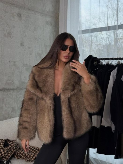 Супер меко палто с естествен ефект