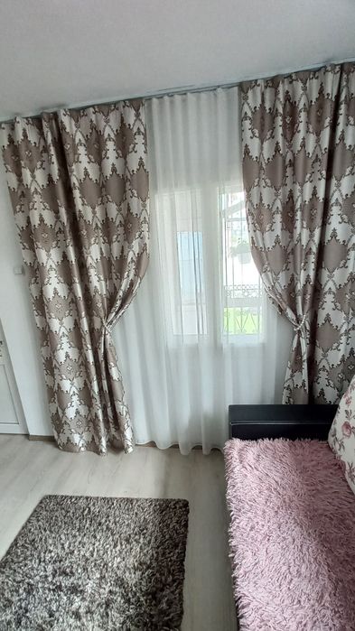 Draperii cu model elegant set de 2 bucati