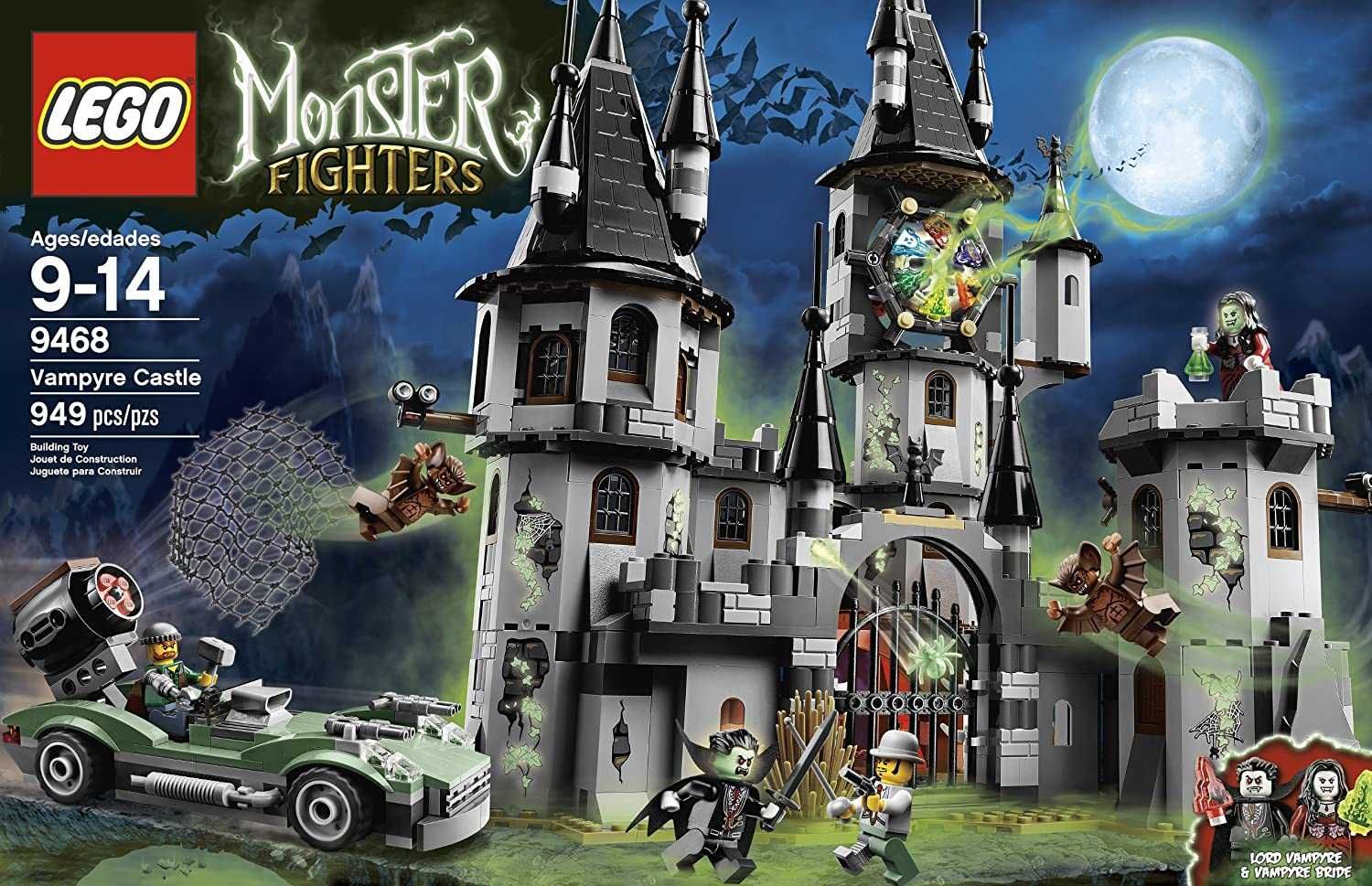 НОВО LEGO 9468 Monster Fighters - Вампирският замък от 2012 г.