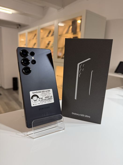 Samsung S25 ultra JetBlack CA NOU (100%) 512 gb ! GARANTIE + cadou