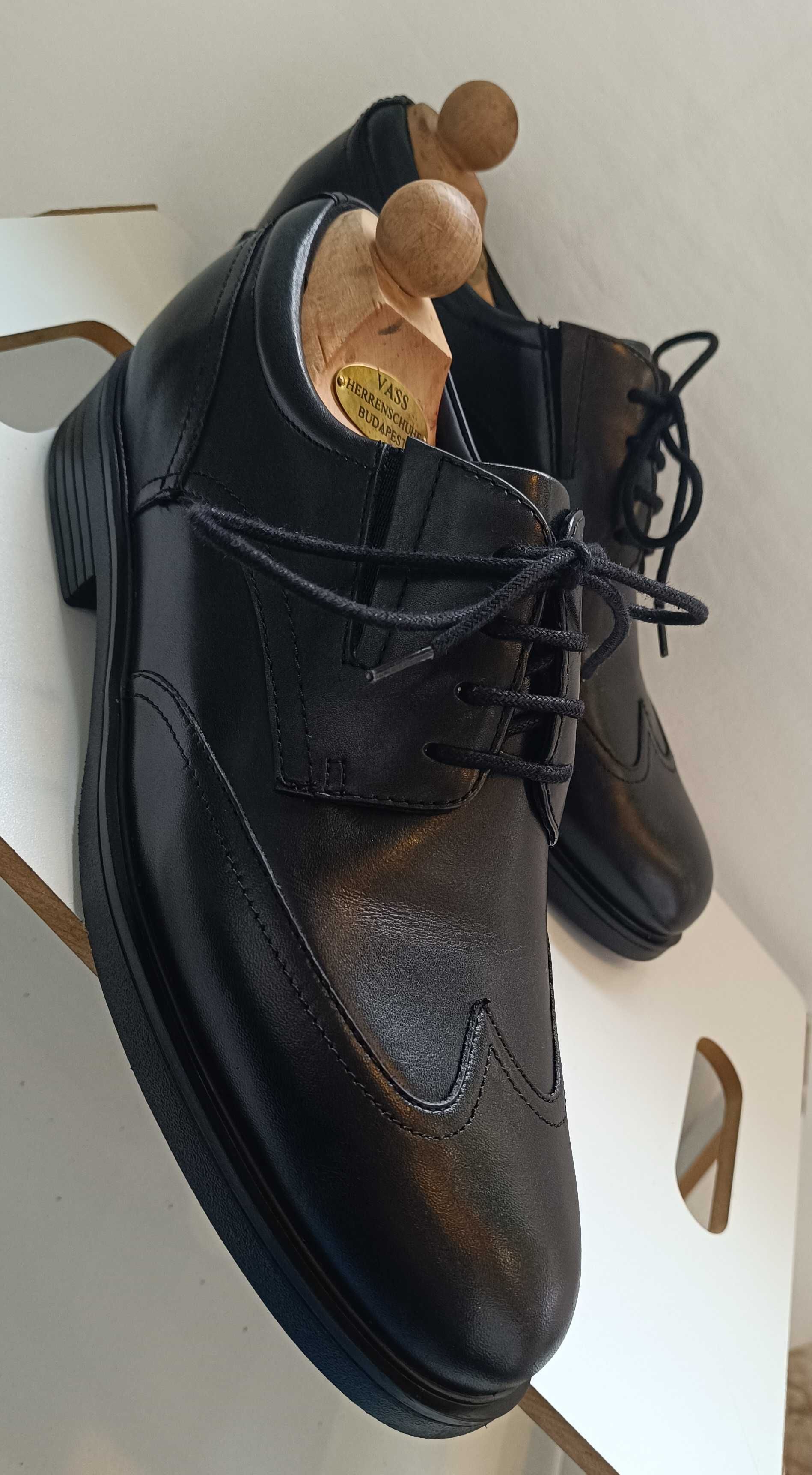 Pantofi derby 44 brogue premium Geox Respira piele naturala moale