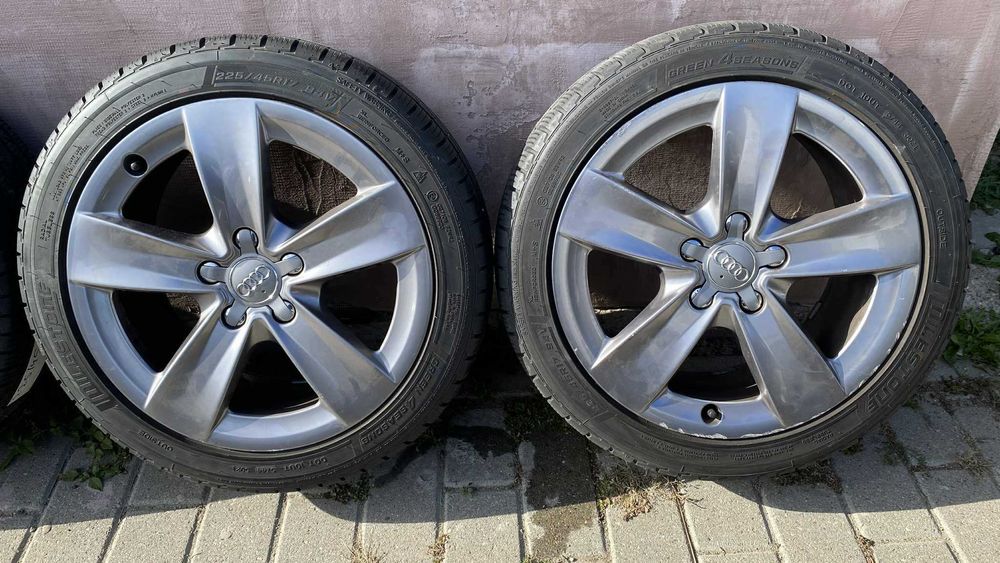 jante alu audi a 3 a4  etc 5x112 all season  225 45 17 bune dot 2021