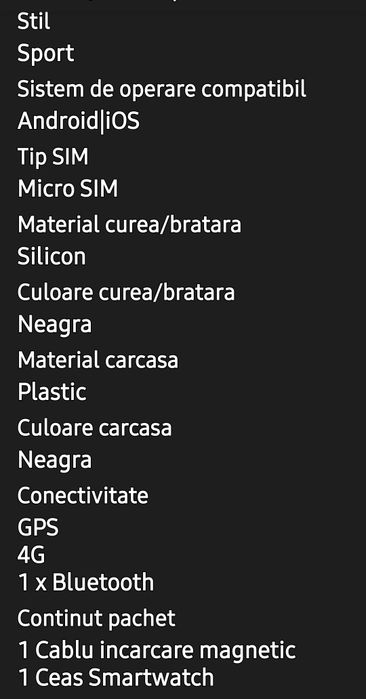 Ceas smart cu sim și GPS pentru copii