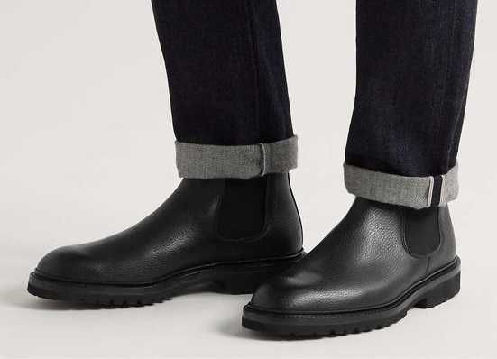 Ghete chelsea 42 42.5 43 plain toe ZIGN London piele moale NOU