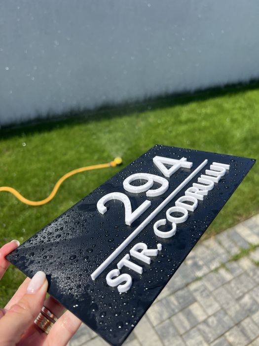 Număr de casă personalizat – realizat la imprimantă 3D