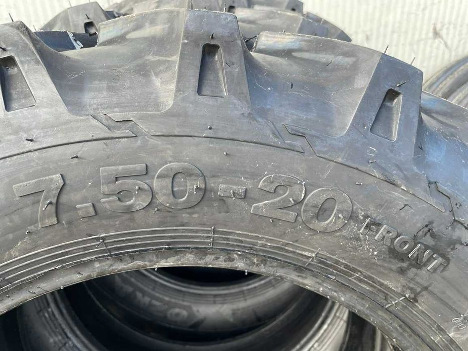 Anvelope noi agricole de tractor fata cu 8PR 4x4 7.50-20 DTC
