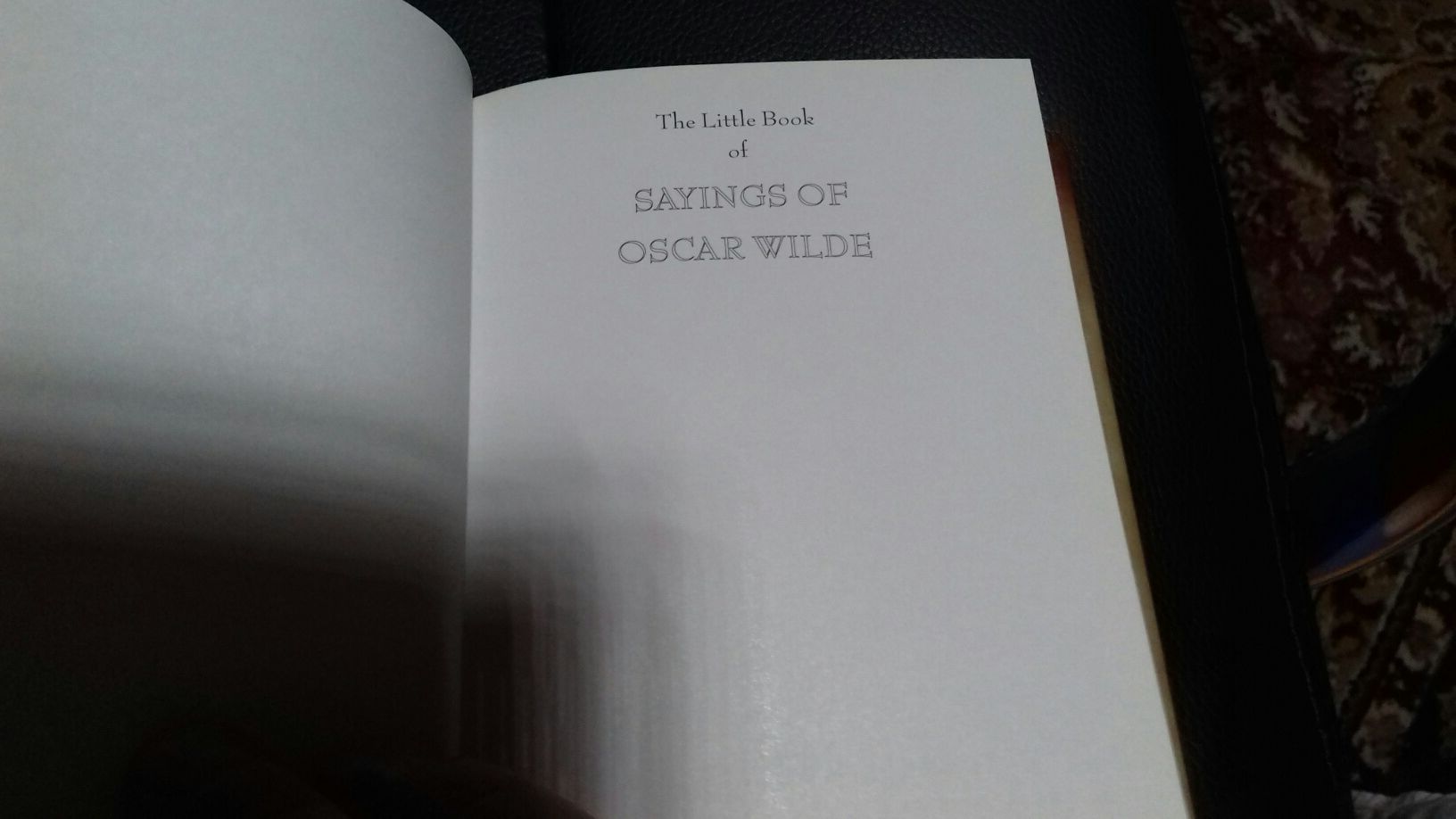Little book of sayings Oscar Wilde