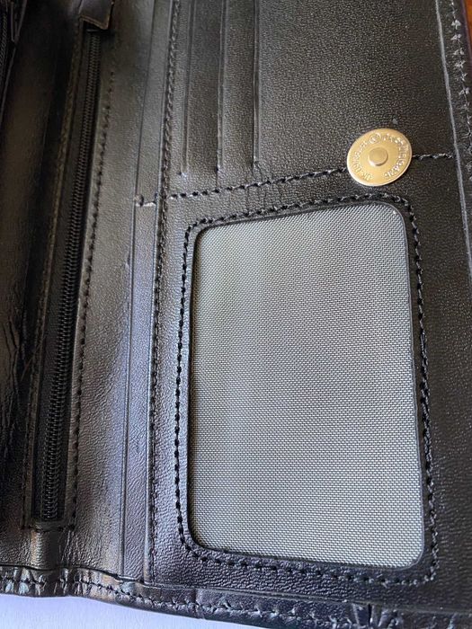 Portofel negru din piele de inalta calitate, NOU
