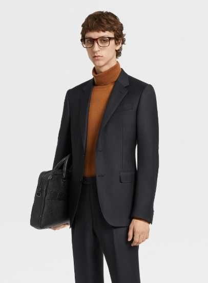 Sacou blazer slim 52 XL 54 XXL de lux Ermenegildo Zegna lana Traveller