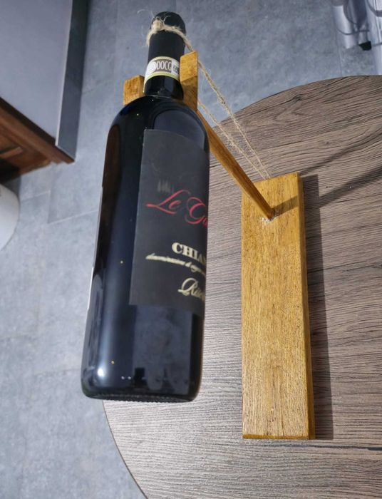 Suport sticla cu vin , lemn(stejar).