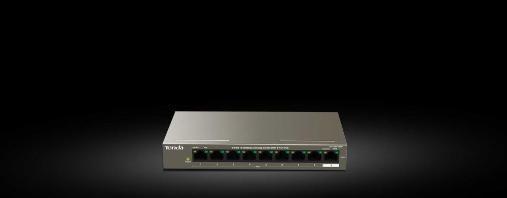 Коммутатор Tenda TEF1109P-8-63W PoE