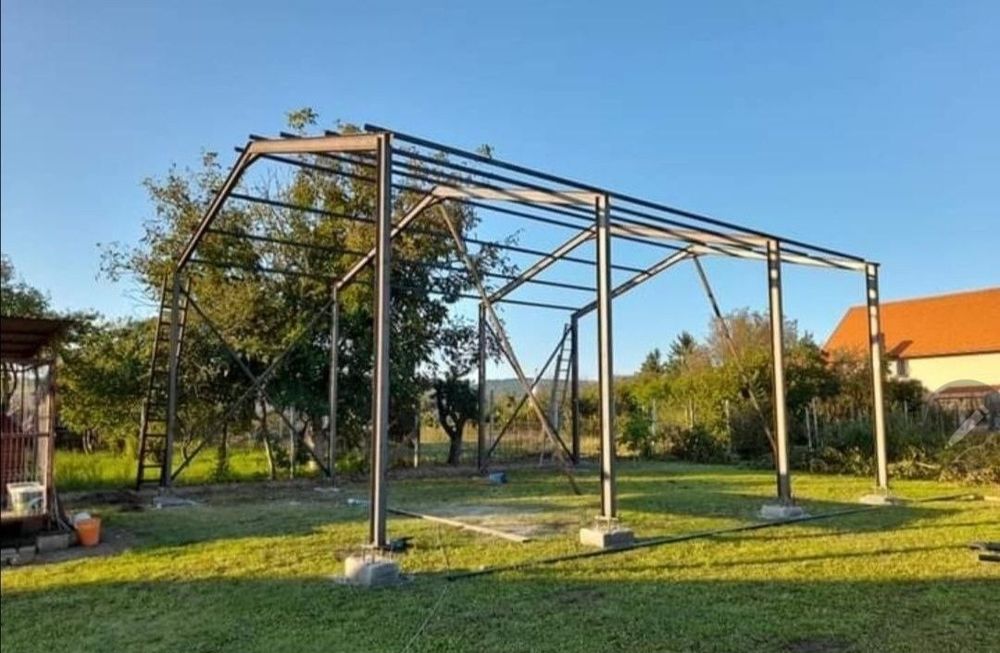 Vand structura metalica pentru hala de 8X20X4 metri, confectionata din