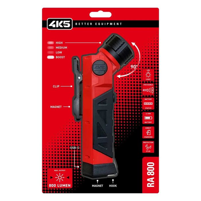 Акумулаторен работен фенер 4K5 RA800, 100 – 800 lm