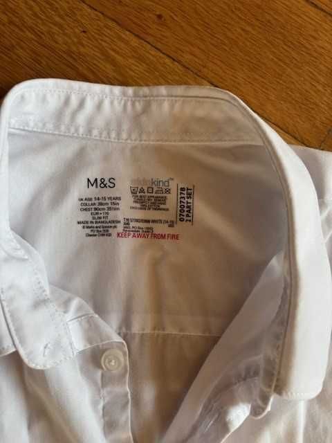 Set de 5 camasi baieti - 15 ani / 164-170 cm, slim fit - bumbac 100%