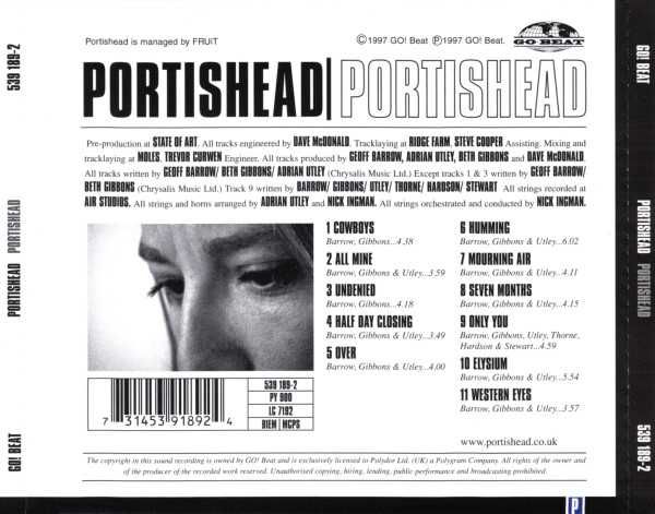 CD Portishead - Portishead 1997