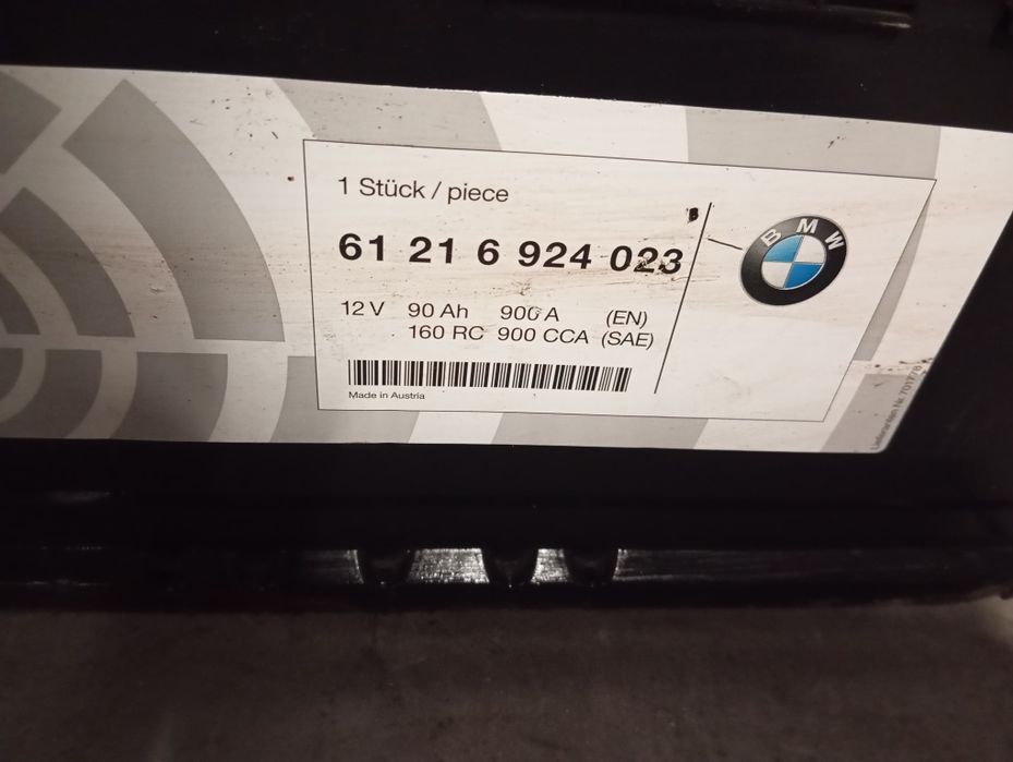 Baterie auto BMW 90 amperi Agm cu Start Stop import Germania originala