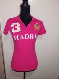 Tricou nou ciclam/fuxia Madrid stil polo