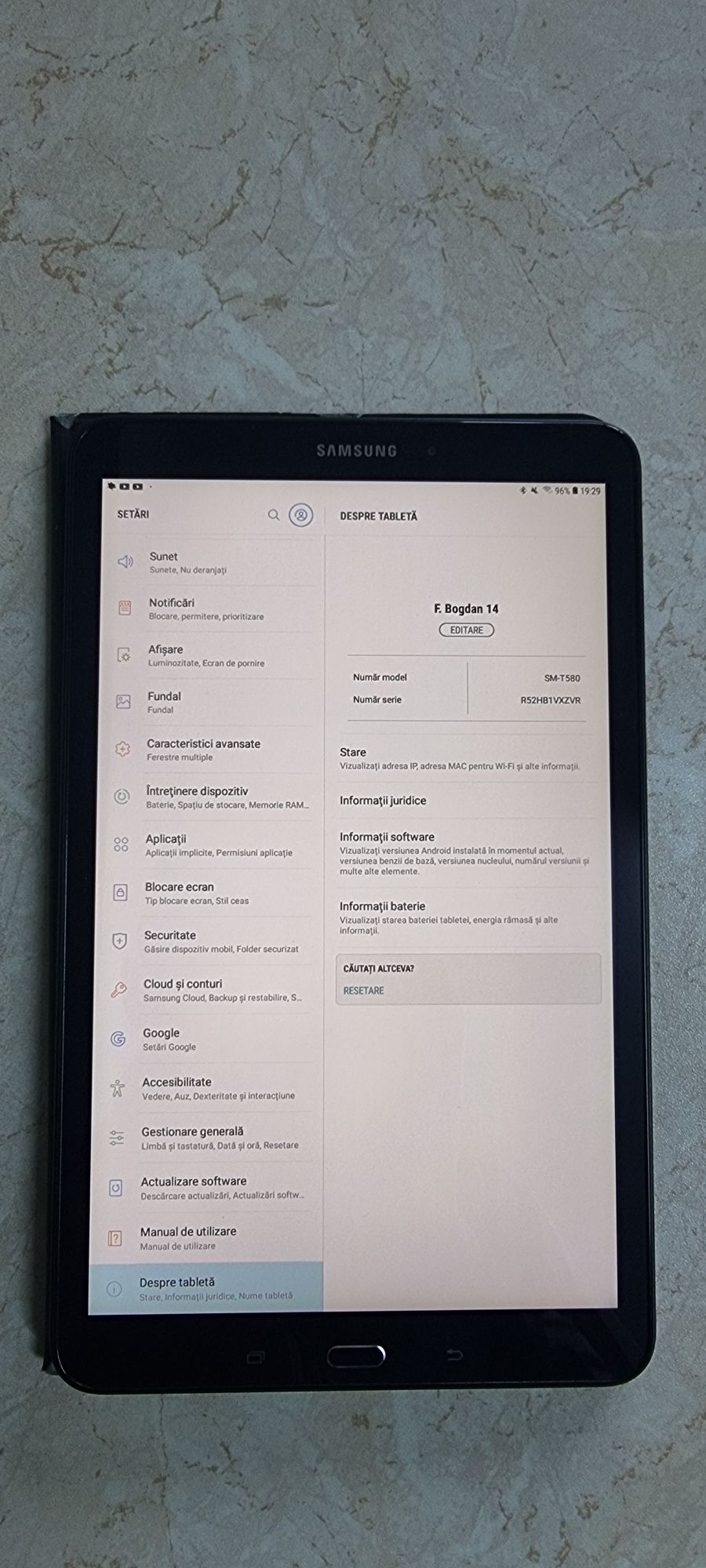 Samsung Tab A 2016 ecran 10.1
