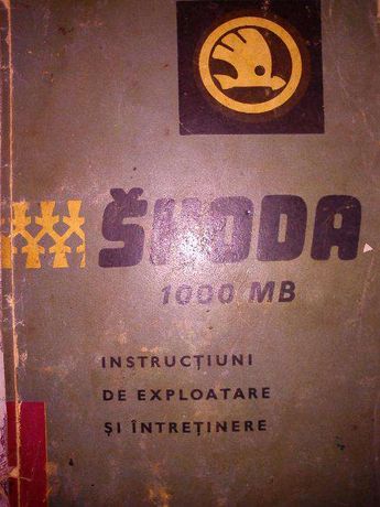 Manual instructiuni de exploatare,piese+asamblare Skoda 1000MB,100S