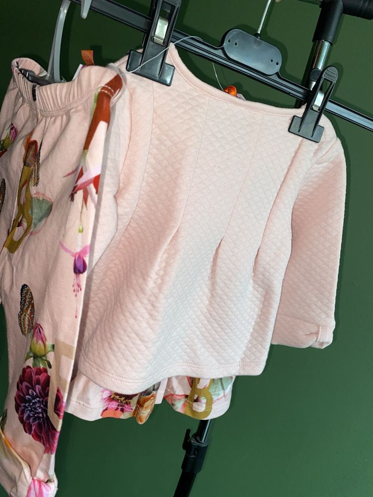 Ted Baker Оригинален розов бебешки комплект 3-6 месеца
