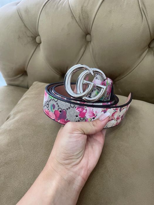 Curea Gucci imprimeu floral